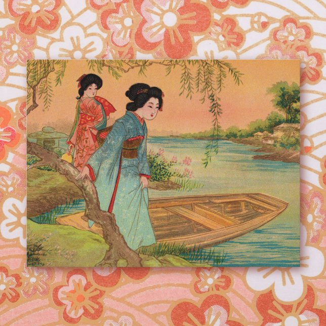 Cartão Postal De Festividades Japanese Lakeside Postcard (Criador carregado)