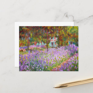 Cartão Postal De Festividades Jardim do Artista em Giverny por Claude Monet