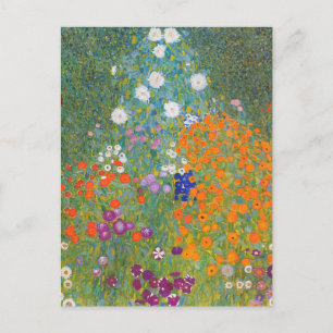 Cartão Postal De Festividades Jardim Flor Vibrante - Gustav Klimt