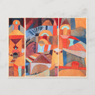 Cartão Postal De Festividades Jardins Templos, Pintura Famosa