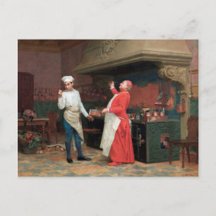 Cartão Postal De Festividades Jehan Georges Vibert - O Molho Maravilhoso