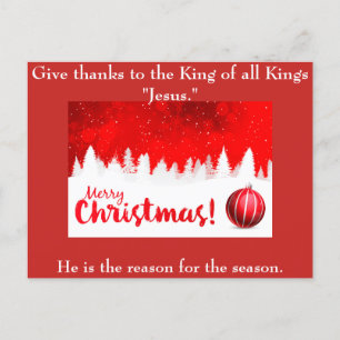 Cartão Postal De Festividades Jesus é a razão da coleção da temporada