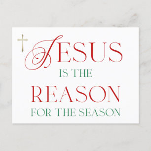 Cartão Postal De Festividades Jesus É A Razão Da Temporada