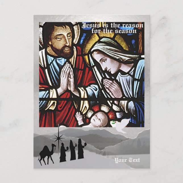 Cartão Postal De Festividades Jesus is the Reason for the Season - Fifth Version (Frente)