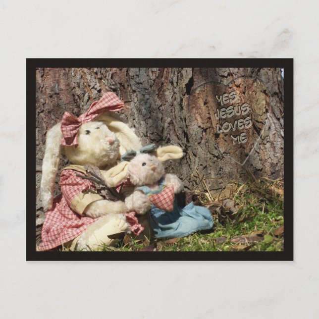 Cartão Postal De Festividades Jesus me ama (Frente)