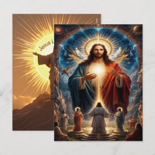 Cartão Postal De Festividades Jesus Me Ama 2025 Feriado Fé 2026