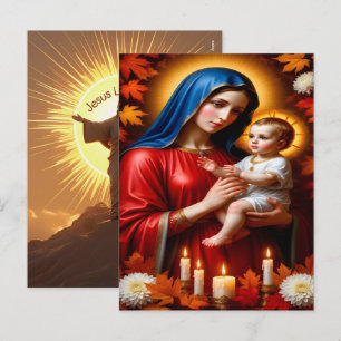 Cartão Postal De Festividades Jesus Me Ama 2025 Feriado Fé 2026