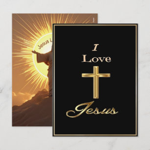 Cartão Postal De Festividades Jesus Me Ama Férias 2025 Fé 2026