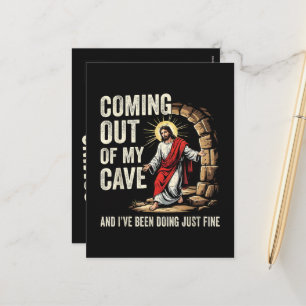 Cartão Postal De Festividades Jesus Saindo Da Minha Caverna