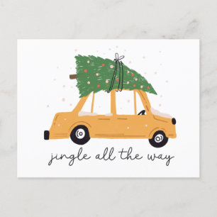 Cartão Postal De Festividades Jingle All Way Christmas