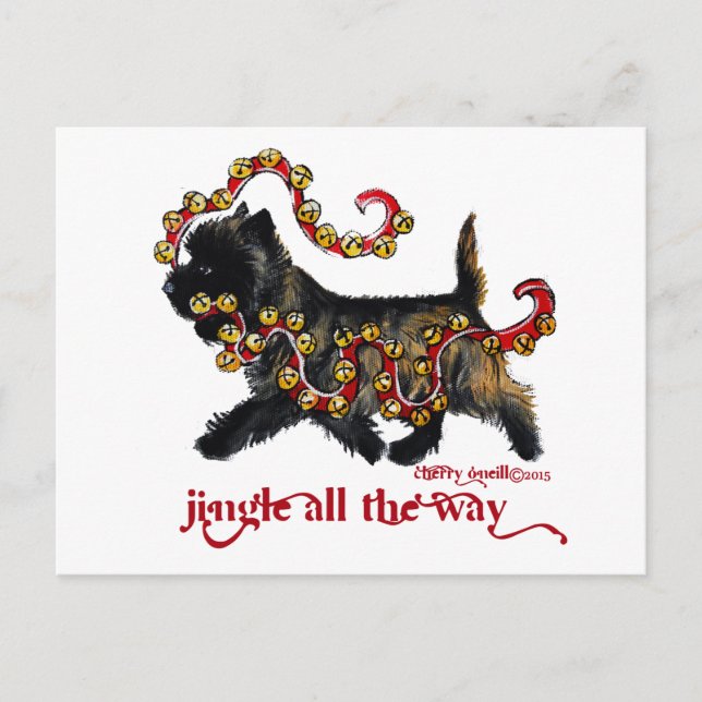 Cartão Postal De Festividades Jingle Cairn Christmas (Frente)