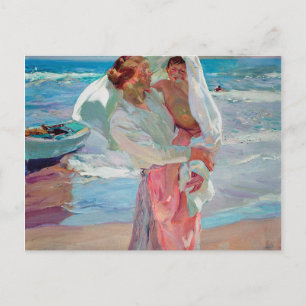 Cartão Postal De Festividades Joaquin Sorolla Y Bastida - Após Bathing