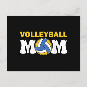 Cartão Postal De Festividades Jogadora Engraçada no Dia da Camisa de Voleibol Fe