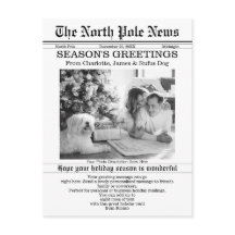 Jornal de Natal do Polo Norte Personalizado