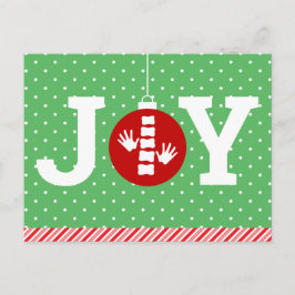 Cartão Postal De Festividades JOY com Natal Chiroprático Bolinhas
