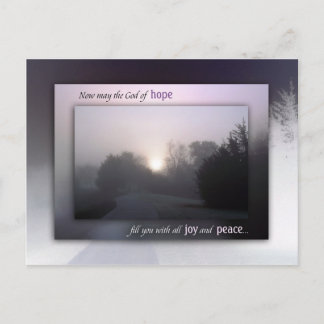 Cartão Postal De Festividades Joy, Paz e Poder