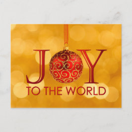 Cartão Postal De Festividades Joy to the World Postcard
