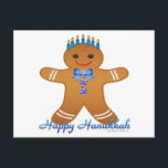 Cartão Postal De Festividades Judaica Hanukkah Gingerpão Man Menorah<br><div class="desc">Você está vendo The Lee Hiller Designs Collection of Home and Office Decor,  Roupa,  Gifts and Coleções. As Designs incluem Lee Hiller Photoographic e Mixed Media Digital Art Collection. Você pode ver sua fotografia da Nature em http://HikeOurPlanet.com/ e seguir seu blog de caminhada no Hot Primavera National Park.</div>