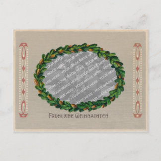 Cartão Postal De Festividades Jugendstil Christmas Card Photo Frame - Faded PC