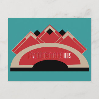 Cartão Postal De Festividades Jukebox velho