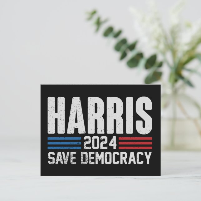 Cartão Postal De Festividades Kamala Harris (Em pé/Frente)