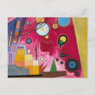 Cartão Postal De Festividades Kandinsky Heavy Red, 1924