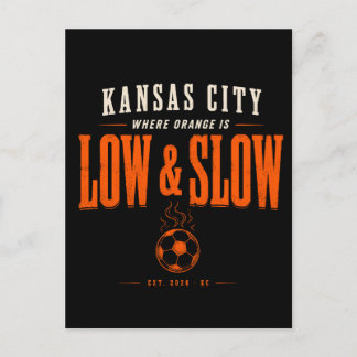 Cartão Postal De Festividades Kansas City Onde o Laranja é Baixo e Lento