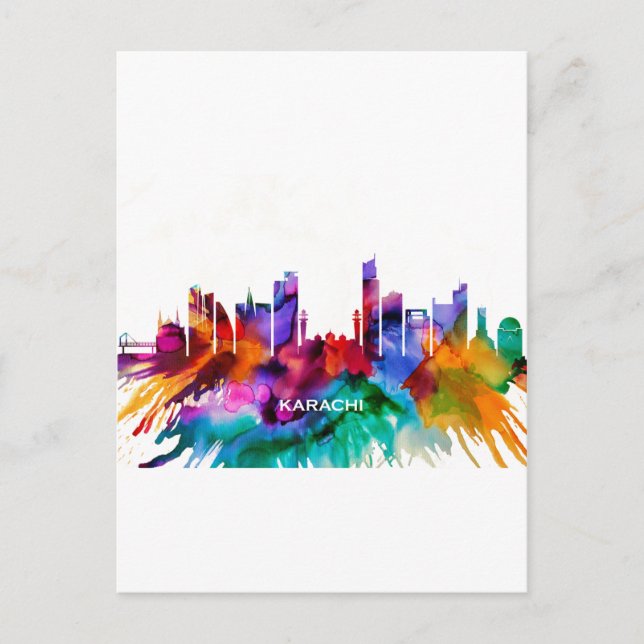 Cartão Postal De Festividades Karachi Paquistão (Frente)