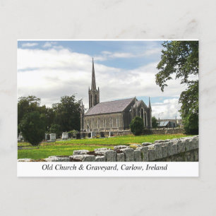 Cartão Postal De Festividades Killeshin Church & Graveyard, perto de Carlow, Irl