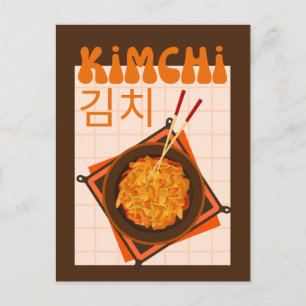 Cartão Postal De Festividades kimchi fofo