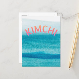 Cartão Postal De Festividades kimchi fofo