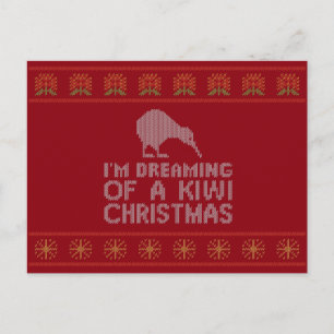 Cartão Postal De Festividades Kiwi Xmas