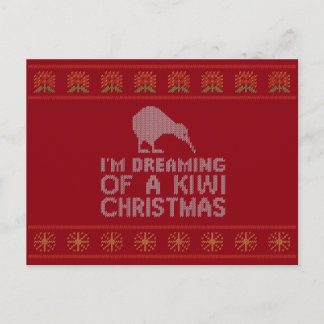 Cartão Postal De Festividades Kiwi Xmas