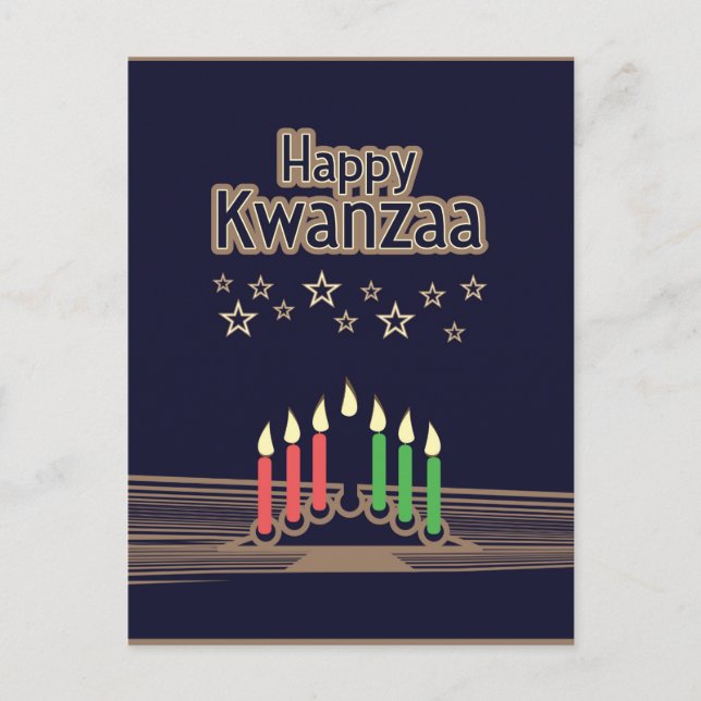 Cartão Postal De Festividades Kwanzaa (Frente)
