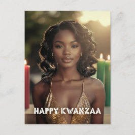 CARTÃO POSTAL DE FESTIVIDADES KWANZAA - FELIZ KWANZAA -
