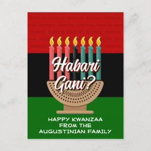 Cartão Postal De Festividades Kwanzaa HABARI GANI