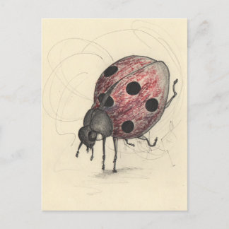 Cartão Postal De Festividades Ladybug não sabe dançar
