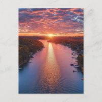 Lago dos Ozarks preto e branco