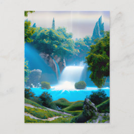 Cartão Postal De Festividades Lago Fantasy