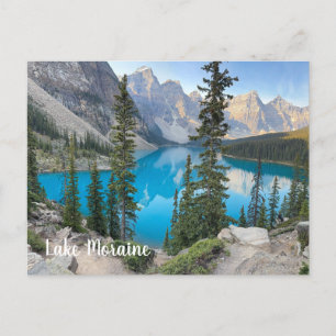 Cartão Postal De Festividades Lago Moraine em Banff Canada