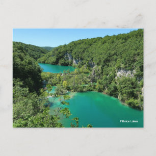 Cartão Postal De Festividades Lagos de Plitvice Croácia