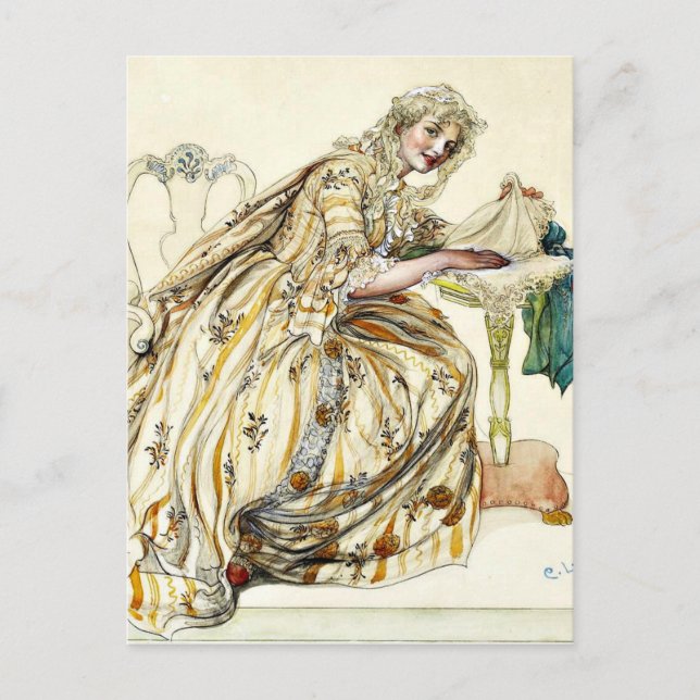 Cartão Postal De Festividades Larsson - Segredo de Natal (Frente)