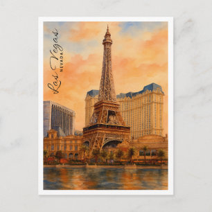 Cartão Postal De Festividades Las Vegas, Nevada Vibrant USA Viagem