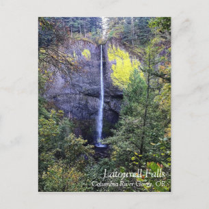 Cartão Postal De Festividades Latourell Falls, Oregon