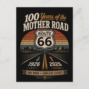 Cartão Postal De Festividades Legado do Centenário da Rota 66 Mother Road