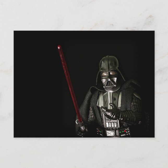 Cartão Postal De Festividades Legal Fotografia de Brinquedo design Sci Fi Villia (Frente)