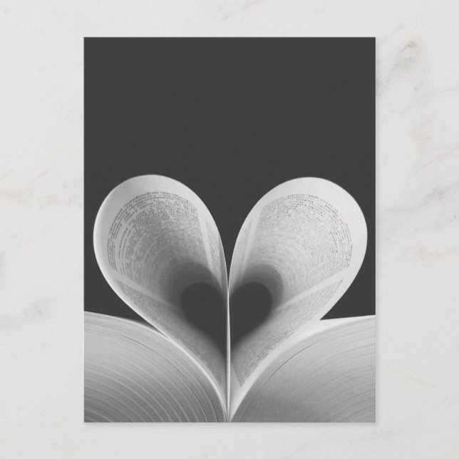 Cartão Postal De Festividades Leitura de amor (Frente)