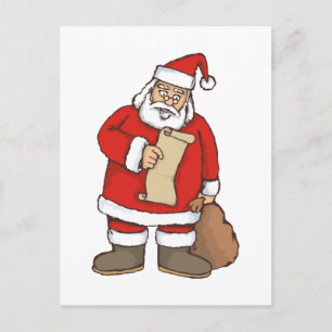 Cartão Postal De Festividades Leitura de papais noeis