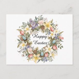 Cartão Postal De Festividades Lembrança Floral de Primavera Personalizada