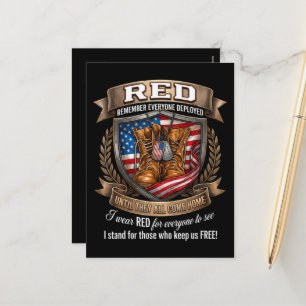 Cartão Postal De Festividades Lembre-se de Todos os Militares Desdobrados Sexta-